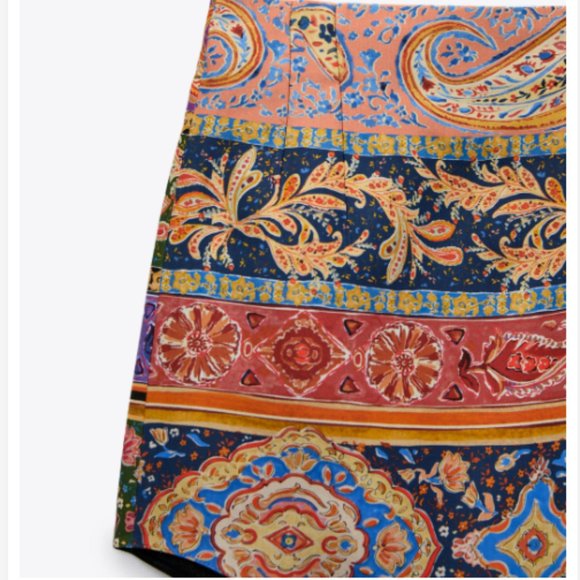 ZARA | Printed Mino Skirt - Picture 9 of 9